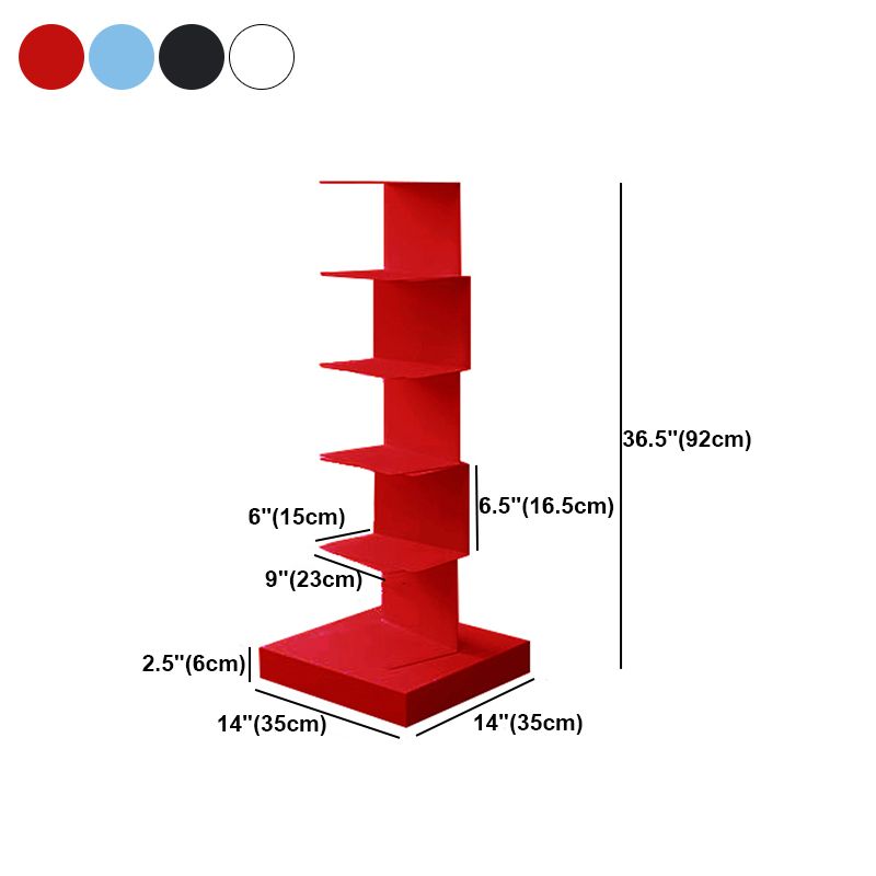 Modern Style Vertical Bookshelf Stainless Steel Closed Back Shelf Bookcase Clearhalo 'Bookcases' 'furn' 'furn_bookcases' 'Furniture' 'furniture_bookcases' 'kitchen' 'kitchen_bookcases' 'Living Room Furniture' 'Office Furniture' 1200x1200_2b366925-47b4-4c60-a15d-edb87d8eb80b