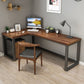 Industrial Style Office Desk Brown Home L-Shape Wooden Writing Desk Clearhalo 'furn' 'furn_office_desk' 'Furniture' 'furniture_office_desk' 'Office Desks' 'Office Furniture' 'office_desk' 1200x1200_2b3858cc-bb0a-4b7c-87df-1ac5f381cded