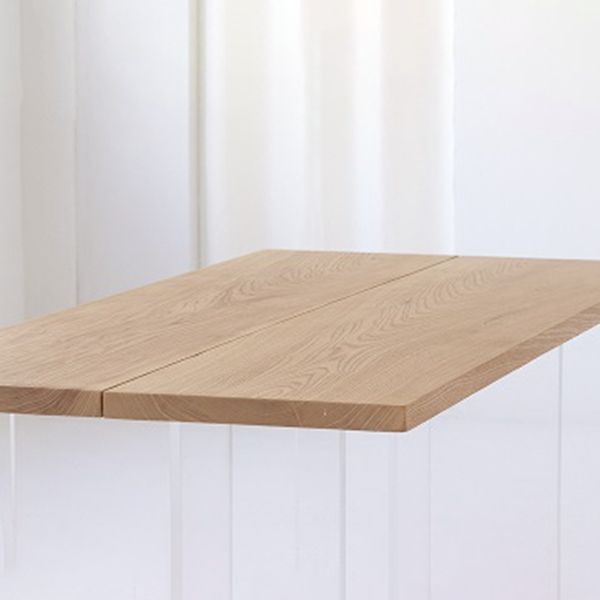 Industriële eettafel Houten eettafel Rechthoekige eettafel met plastic poten