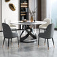 Sintered Stone Top Table Round Dining Table for Home Kitchen Dinner Furniture Clearhalo 'Dining Tables & Seating' 'Dining Tables' 'dining_table' 'furn' 'furn_dining_table' 'Furniture' 'Kitchen & Dining Furniture' 1200x1200_2b398f46-0a2c-49e9-af76-48ebc5b54f7e