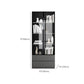 Modern Faux Wood Display Stand Standard Grey Display Cabinet for Dining Room Clearhalo 'Display & China Cabinets' 'display_china_cabinets' 'furn' 'furn_display_china_cabinets' 'Furniture' 'Kitchen & Dining Furniture' 1200x1200_2b3a652c-3aa2-4fde-b4be-c92e48ec3a7d