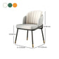 Upholstered Side Chairs Nordic Design Solid Back Armless Dining Chairs