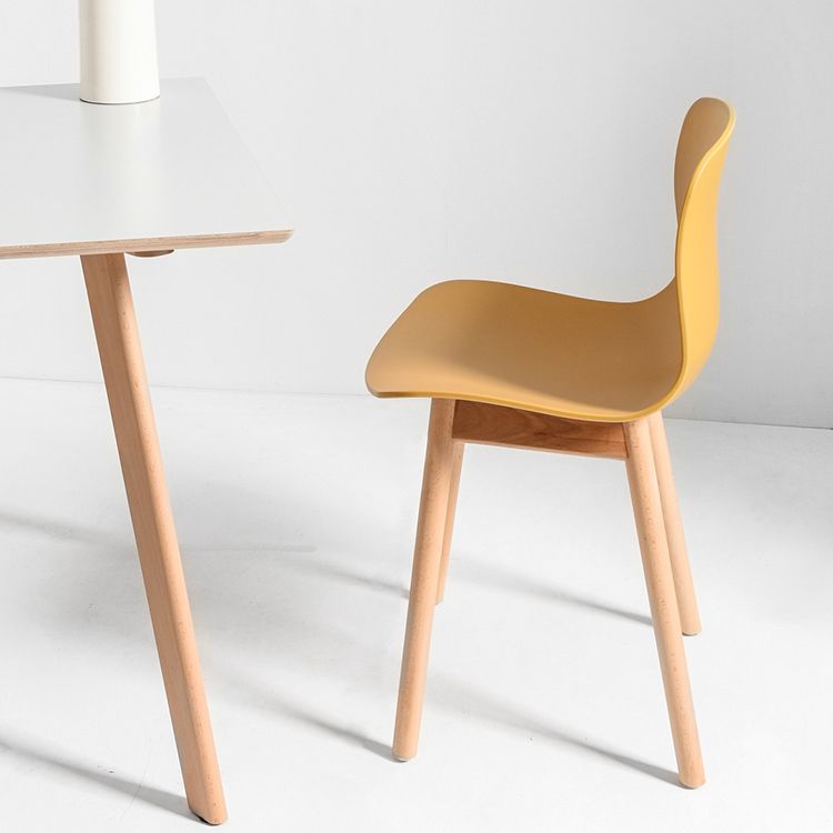 Contemporary Style Dining Armless Chair Wooden Dining Side Chair for Kitchen Clearhalo ' kitchen&dining_furn' 'Dining Chairs' 'Dining Tables & Seating' 'dining_chair' 'furn' 'furn_dining_chair' 'Furniture' 'furniture_dining_chair' 'Kitchen & Dining Furniture' 'kitchen' 1200x1200_2b3b1a46-7ff1-42b7-b265-25085c66e105
