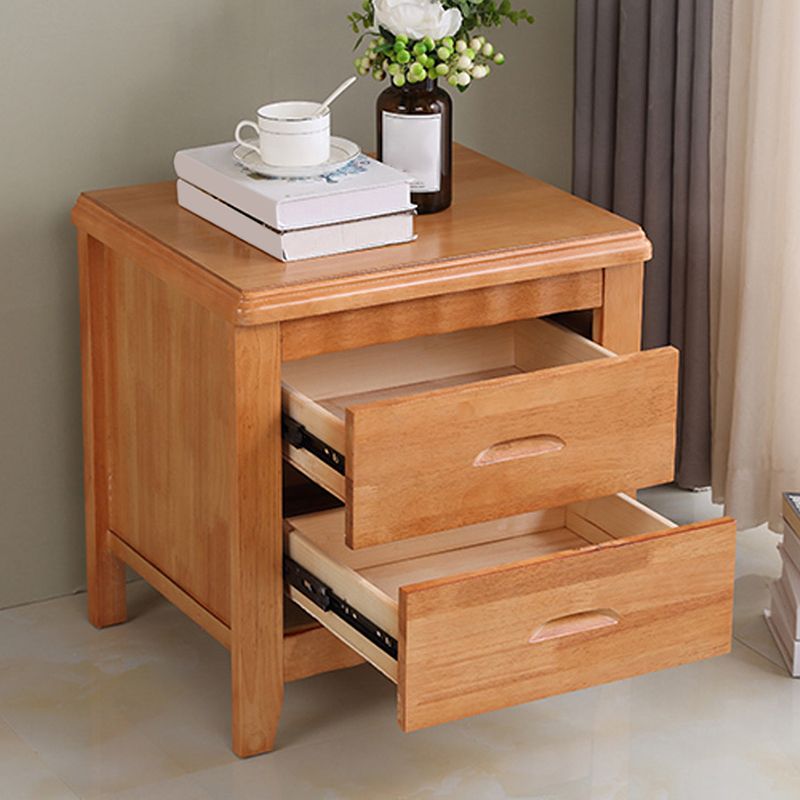 Modern Bed Nightstand Solid Wood Accent Table Nightstand with Drawers Clearhalo 'Bedroom Furniture' 'furn' 'furn_night_stand' 'Furniture' 'night_stand' 'Nightstands' 1200x1200_2b3bc292-aeb9-4bac-935e-bed72abb8767