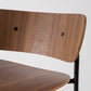 Contemporary Wooden Backrest Counter High Stool with Metal 4 Legs