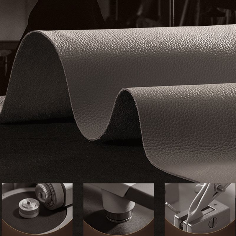 本物の革の正方形の腕のセクショナル - 総体的なセクショナルソファ