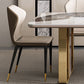 Traditional Luxury Sintered Stone Top Dining Table Rectangle Table With Metal Double Pedestal Clearhalo ' dining_table' 'Dining Tables & Seating' 'Dining Tables' 'furn' 'furn_dining_table' 'Furniture' 'furniture_dining_table' 'Kitchen & Dining Furniture' 'kitchen&dining_furn' 'kitchen' 'kitchen_dining_table' 1200x1200_2b3cf6d2-2861-413a-87b4-0e3e210c3366