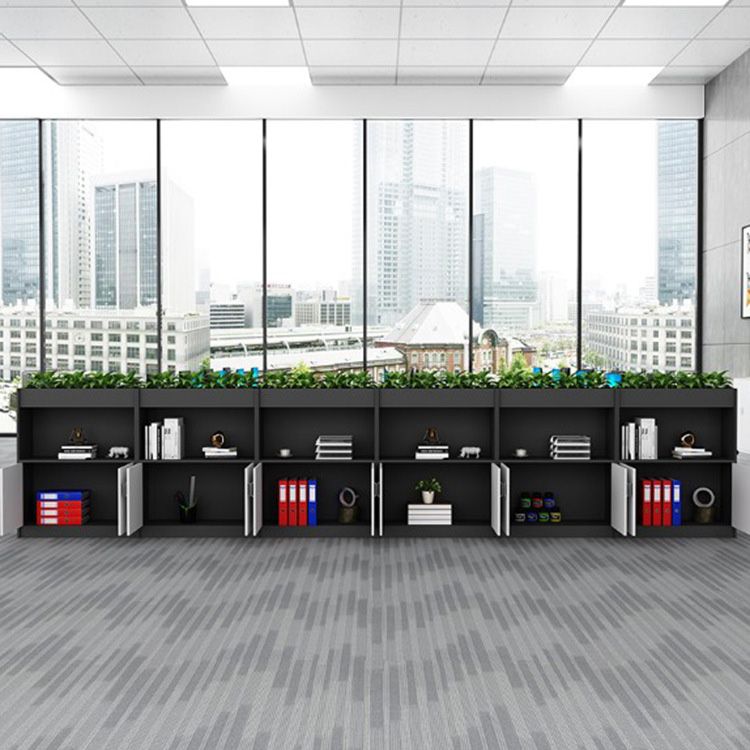 Archivo de madera de estantes de almacenamiento de estilo nórdico bloqueo de archivos verticales