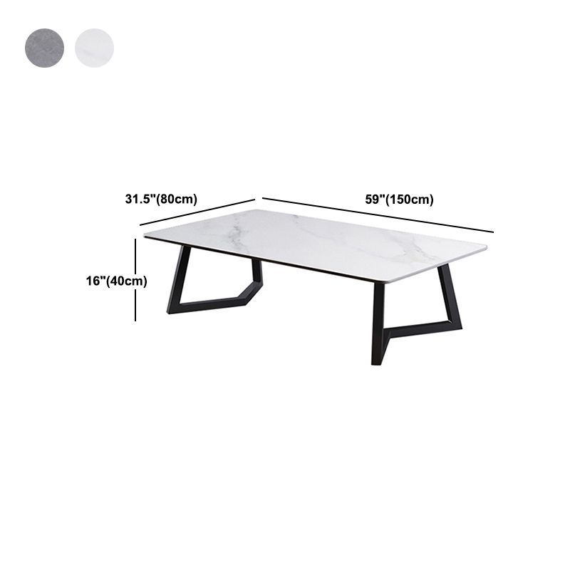 Tavolino rettangolare in ardesia tavolino ornato per soggiorno