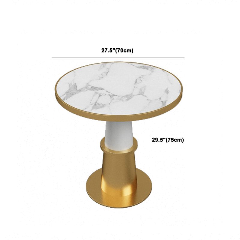 Moderne faux marmeren dinerset rond 1/5 stukken eetgelegenheden voor thuisgebruik