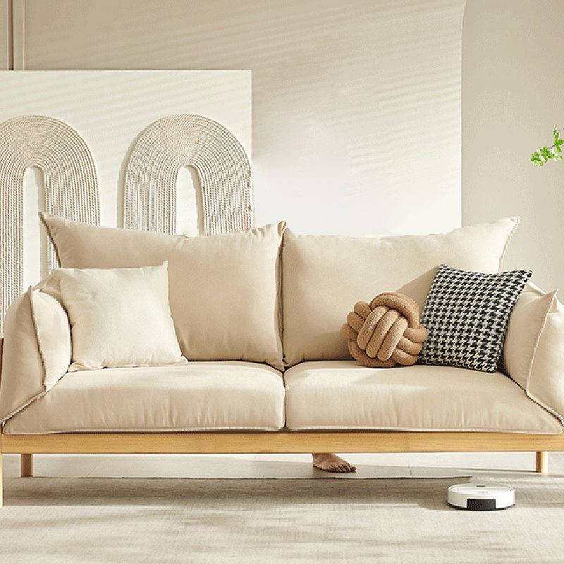 Stationary Cotton 2-seater Living Room Square Arm Cushions Sofa Clearhalo 'furn' 'furn_sofas' 'Furniture' 'Living Room Furniture' 'Sofa' 'sofas' 1200x1200_2b430c4e-1d7b-4299-8415-5620b2189784