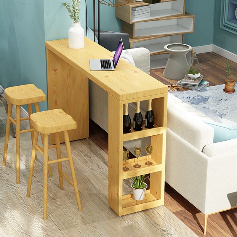1/3 Pieces Pub Set Full Natural Modern Solid Wooden Bar table Set Clearhalo 'Bar Furniture' 'furn' 'furn_home_bar_bar_sets' 'Furniture' 'Home Bars & Bar Sets' 'home_bar_bar_sets' 'Kitchen & Dining Furniture' 1200x1200_2b451328-09ce-4374-9989-2a66195355a9
