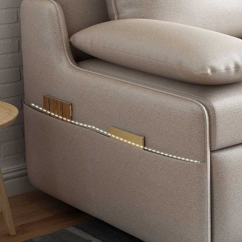 Divano dormiente in pelle glam con schiena trapuntata e scatola in metallo