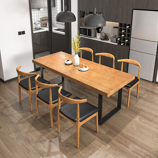 Traditional 1/5/7 Pieces Dining Set Rectangle Wood Dining Table  Set for Dining Room