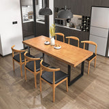 Traditional 1/5/7 Pieces Dining Set Rectangle Wood Dining Table  Set for Dining Room