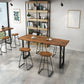 Solid Wood Bar Dining Table Industrial Bar Dining Table with Sled Base Clearhalo 'Bar Furniture' 'Bar Tables' 'bar_tables' 'furn' 'furn_bar_tables' 'Furniture' 'furniture_bar_tables' 'Kitchen & Dining Furniture' 1200x1200_2b4a01d3-b225-41dd-8f2a-187a965d4864