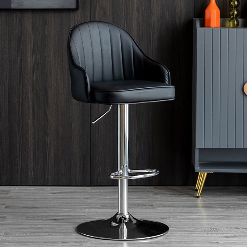 Indoor Modern Leather Barstool Rotating Lifting Bar Stool with Armrests Clearhalo 'Bar Furniture' 'Bar Stools' 'bar_stools' 'furn' 'furn_bar_stools' 'furniture_bar_stools' 'Kitchen & Dining Furniture' 'kitchen&dining_furn' 'kitchen' 'kitchen_furn' Furniture' 1200x1200_2b4afb2e-aafe-4656-b738-c925954911ef
