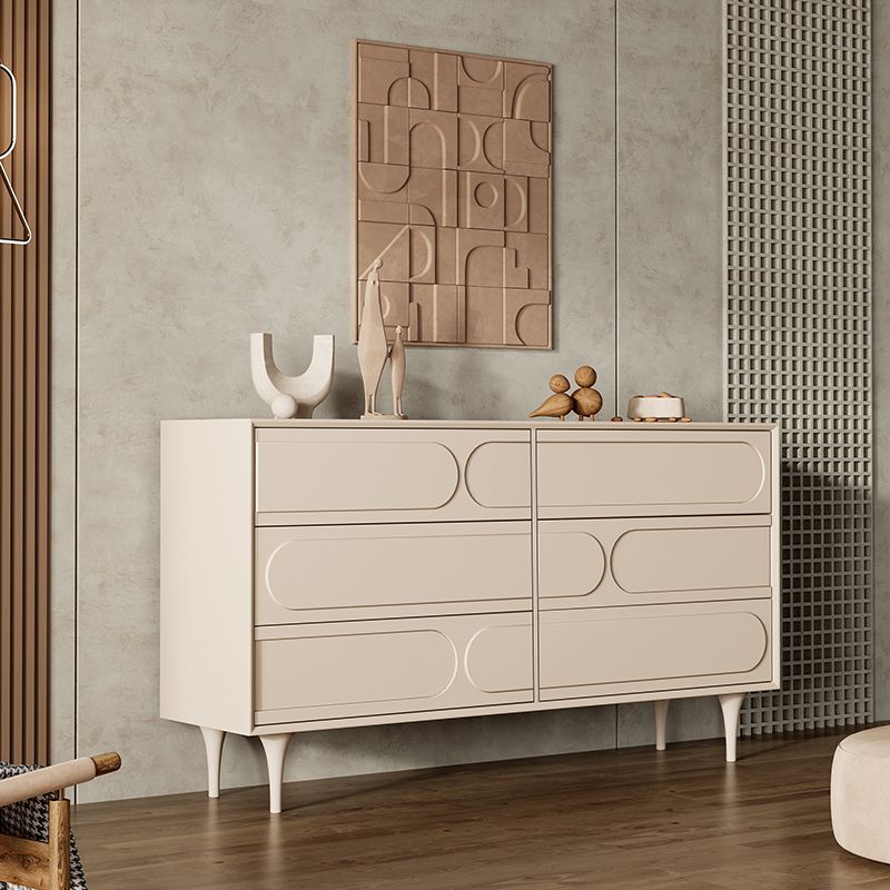 15,6-Zoll-W-Aufbewahrungskommode Moderne Kommode aus Massivholz mit 5/6 Schubladen