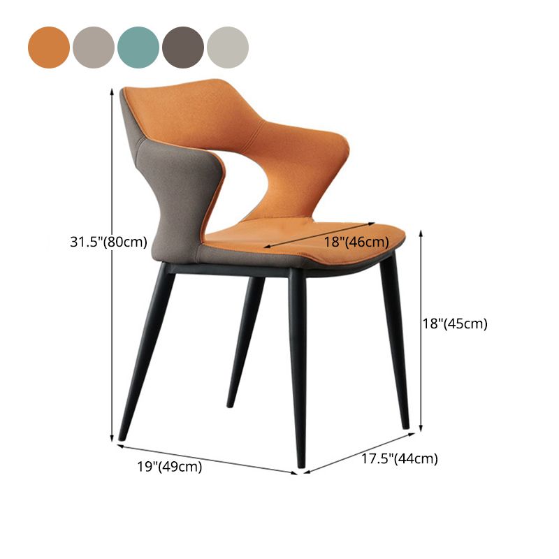 Contemporary Dining Room Arm Chairs Faux Leather Dining Chairs Clearhalo 'Dining Chairs' 'Dining Tables & Seating' 'dining_chair' 'furn' 'furn_dining_chair' 'Furniture' 'furniture_dining_chair' 'Kitchen & Dining Furniture' 1200x1200_2b4c71b1-173b-4614-a563-c1da9ba75b3e