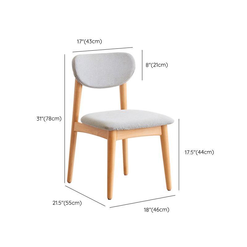 ベッドルーム用の4本の足のあるモダンオフィスチェアシートウッドデスクチェア