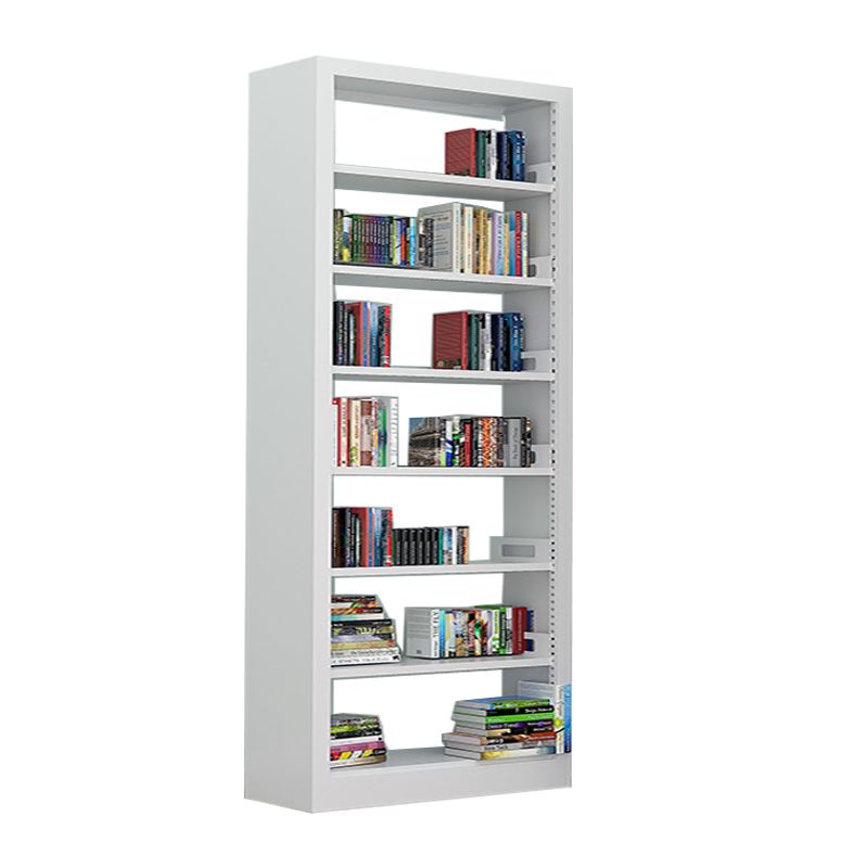 Rectangle Etagere Bookshelf Modern Metal Open Bookcase with Shelves