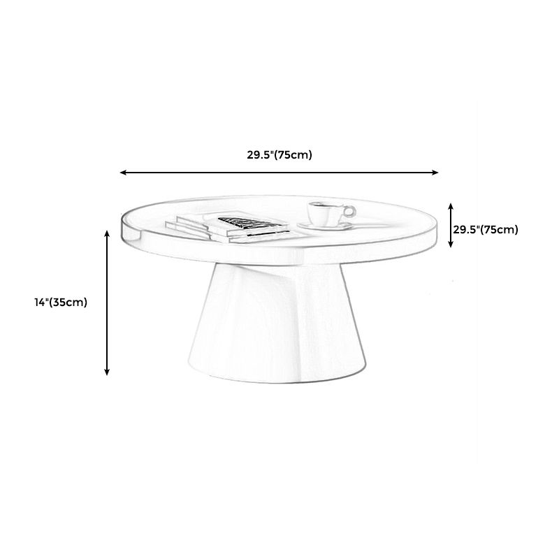Modern Tray Top Pedestal Coffee Table Metal Round Table for Living Room Clearhalo 'Coffee & Accent Tables' 'Coffee Tables' 'coffee_tables' 'furn' 'furn_coffee_tables' 'Furniture' 'Living Room Furniture' 1200x1200_2b4e43a6-ce26-4296-a8ef-609ef015090e