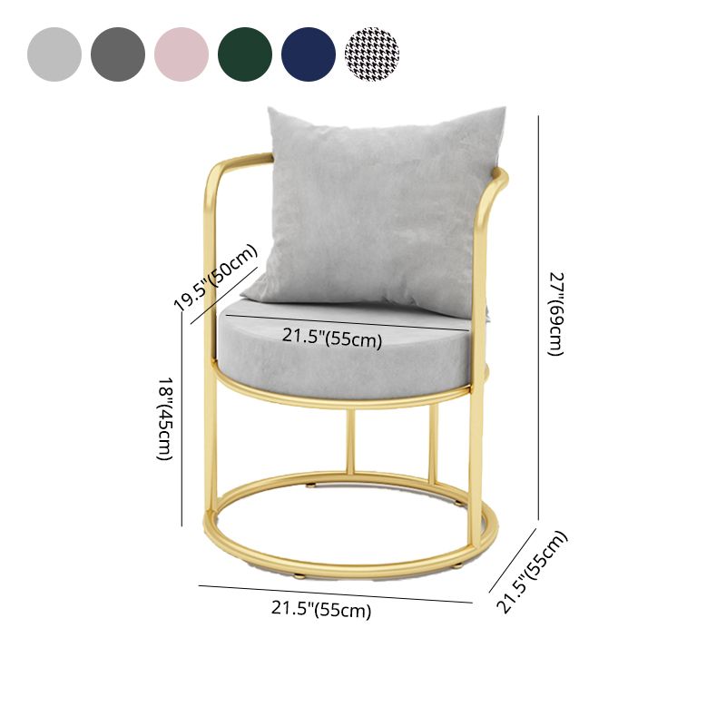 Glam Metal Dining Room Chair Open Back Dining Side Chair for Restaurant Use Clearhalo 'Dining Chairs' 'Dining Tables & Seating' 'dining_chair' 'furn' 'furn_dining_chair' 'Furniture' 'Kitchen & Dining Furniture' 1200x1200_2b4eddf7-10ee-4e60-b0dc-6ef85e390d03