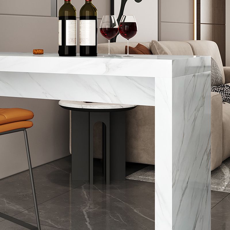 Modern Bistro Bar Table Sintered Stone Bar Table for Living Room Clearhalo 'Bar Furniture' 'Bar Tables' 'bar_tables' 'furn' 'furn_bar_tables' 'Furniture' 'Kitchen & Dining Furniture' 1200x1200_2b4f7b7e-b891-42ae-9ca1-e4d71b631e94