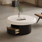 Table de cocktail contemporaine Table de cocktail basse sur pied rond