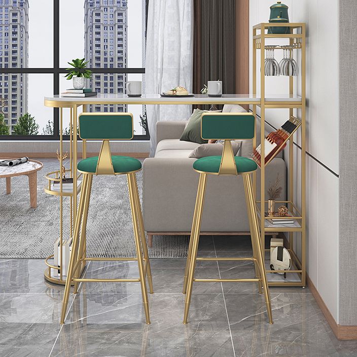 Tavolo da pub a forma irregolare in pietra sinterizzato tavolo da bistrot di bistrot lussuoso con doppio piedistallo