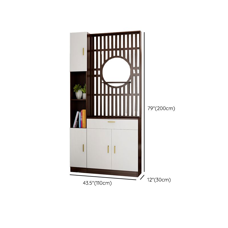 Contemporary Style Wooden 11.81" Wide Accent Cabinet with Door Clearhalo 'Cabinets & Chests' 'cabinets_chests' 'furn' 'furn_cabinets_chests' 'Furniture' 'Living Room Furniture' 1200x1200_2b52d1a2-a077-4563-be1a-3d2684e5611f