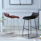 Industrial Armless Counter Stool Solid Wave Seat Bar Chair with Metal Legs Clearhalo 'Bar Furniture' 'Bar Stools' 'bar_stools' 'furn' 'furn_bar_stools' 'Furniture' 'Kitchen & Dining Furniture' 1200x1200_2b535671-73fa-4fb7-8574-8dcbd6f8d12f