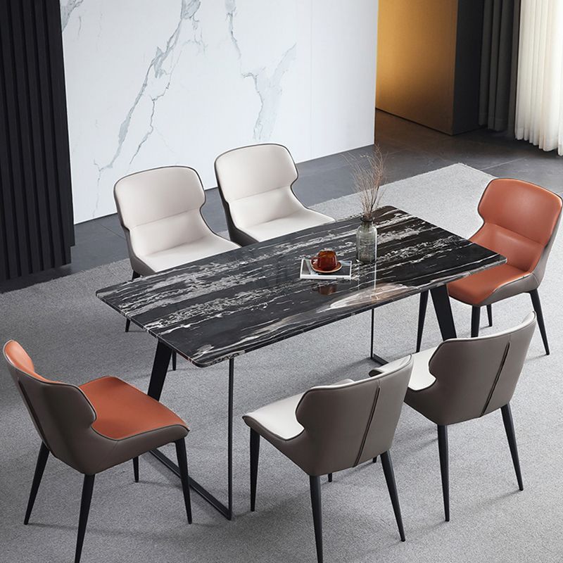 Indoor Industrial Arm Chair Metal Wingback Upholstered Dining Room Chair Clearhalo ' kitchen&dining_furn' 'Dining Chairs' 'Dining Tables & Seating' 'dining_chair' 'furn' 'furn_dining_chair' 'Furniture' 'furniture_dining_chair' 'Kitchen & Dining Furniture' 'kitchen' 1200x1200_2b57ec7e-2b59-4f42-81a7-373c003fcbdb