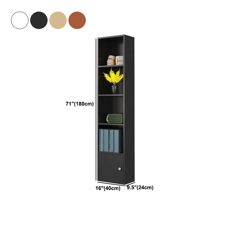 Closed Wooden Bookshelf Modern Home Living Room Standard Bookcase with Door Clearhalo 'Bookcases' 'furn' 'furn_bookcases' 'Furniture' 'Office Furniture' 1200x1200_2b59d7f9-b07c-4f71-8138-ba0fd4155191