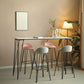 Industrial Black Iron Bar Table Faux Marble Rectangle Top 41.3"H Bistro Table with 4 Legs Clearhalo 'Bar Furniture' 'Bar Tables' 'bar_tables' 'furn' 'furn_bar_tables' 'Furniture' 'furniture_bar_tables' 'Kitchen & Dining Furniture' 1200x1200_2b5f4dae-651c-44a9-ba54-00e25deaac56