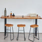 Ensemble de Table de pub rectangulaire industrielle, comptoir en bois avec tabourets hauts, 1/2/4/5 pièces