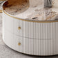 Round Frame Coffee Table Slate Nesting Coffee Table Set with Storage Clearhalo 'Coffee & Accent Tables' 'Coffee Tables' 'coffee_tables' 'furn' 'furn_coffee_tables' 'Furniture' 'Living Room Furniture' 1200x1200_2b60136e-8cd3-4f1d-9179-3240b2f608ab