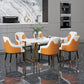 Traditional Luxury Rectangle Dining Table Double Pedestal Dinner Table Clearhalo ' dining_table' 'Dining Tables & Seating' 'Dining Tables' 'furn' 'furn_dining_table' 'Furniture' 'furniture_dining_table' 'Kitchen & Dining Furniture' 'kitchen&dining_furn' 'kitchen' 'kitchen_dining_table' 1200x1200_2b632e3c-7a97-4e7a-aa85-b8dff8c466de