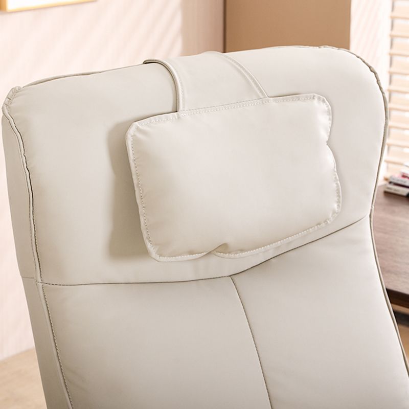 Sedia reclinabile in metallo in metallo a colori per poltrona in vetro in finta pelle.