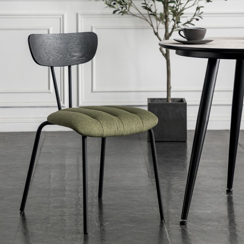 Industrial Style Dining Chairs Kitchen Armless Side Chairs with Metal Legs Clearhalo ' kitchen&dining_furn' 'Dining Chairs' 'Dining Tables & Seating' 'dining_chair' 'furn' 'furn_dining_chair' 'Furniture' 'furniture_dining_chair' 'Kitchen & Dining Furniture' 'kitchen' 1200x1200_2b65ab27-da20-45b0-959e-ac9fc02a10ce