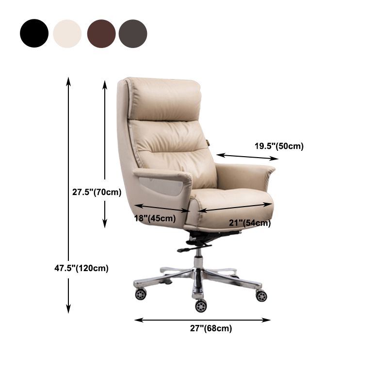 High Back Managers Chair Contemporary Swivel Executive Chair Clearhalo 'furn' 'furn_office_chair' 'Furniture' 'Office Chairs' 'Office Furniture' 'office_chair' 1200x1200_2b6855ef-1083-4f76-a3db-e638a5d726f4