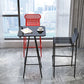 Modern Outdoor Counter Stool Rectangle Iron Footrest Counter Bar Stool Clearhalo 'Bar Furniture' 'Bar Stools' 'bar_stools' 'furn' 'furn_bar_stools' 'Furniture' 'Kitchen & Dining Furniture' 1200x1200_2b6908db-3b03-4c58-b3e8-99c363ff4d6a