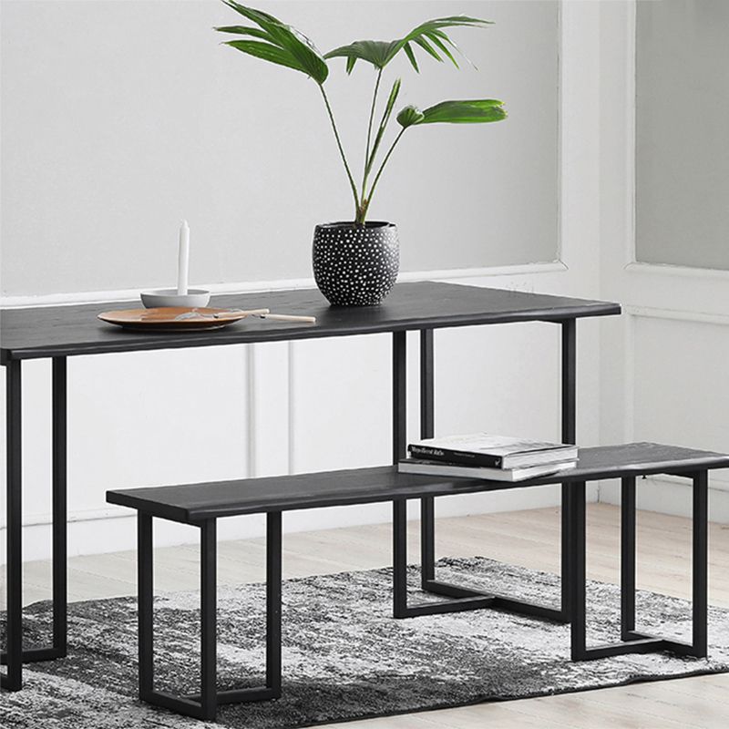 Modern 1/2 Pieces Dining Set Rectangle Wood Dining Table for Kitchen