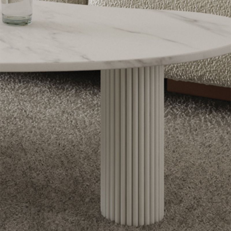 Tavolino da caffè a 3 gambe tavolino in ardesia minimalista per soggiorno