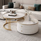 Round Frame Coffee Table Slate Nesting Coffee Table Set with Storage Clearhalo 'Coffee & Accent Tables' 'Coffee Tables' 'coffee_tables' 'furn' 'furn_coffee_tables' 'Furniture' 'Living Room Furniture' 1200x1200_2b69f2c9-96df-4e27-a30b-74790af1fa3b