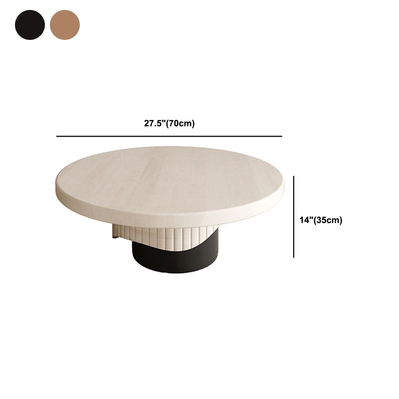 Tavolino da tavolino in legno rotondo scandinavo Tavolo da cocktail