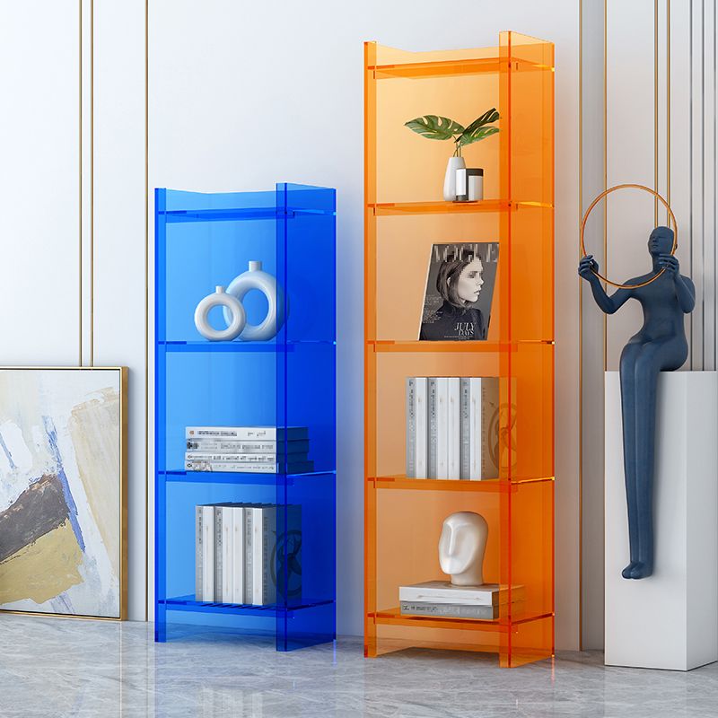 Acrylic Closed Back Standard Bookshelf Glam Vertical Bookshelf Clearhalo 'Bookcases' 'furn' 'furn_bookcases' 'Furniture' 'furniture_bookcases' 'Office Furniture' 1200x1200_2b6cf89d-9af4-4fb3-83c6-880130926d30