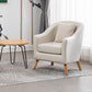 Basic Four Leg Chair with Sloped Arms and Removable Cushions