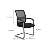 Mid Back Home Office Chair Chrome Frame Black Breathable Air Grid Chair Clearhalo 'furn' 'furn_office_chair' 'Furniture' 'Office Chairs' 'Office Furniture' 'office_chair' 1200x1200_2b7092a7-02e7-4cfa-81cd-7887113a6201