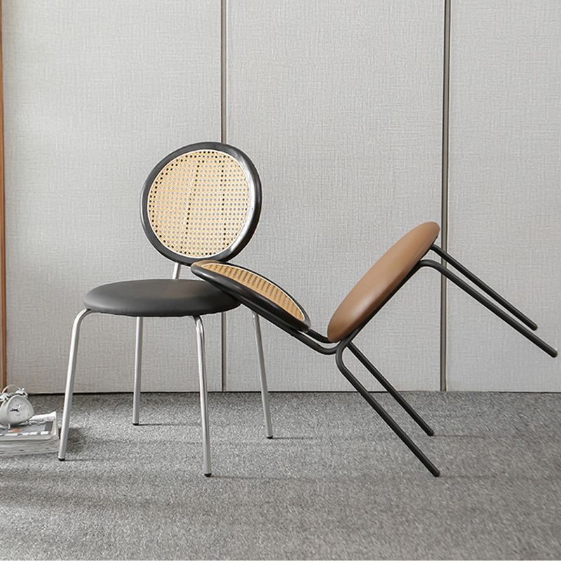 Contemporary Dining Side Chair PU Leather Stacking Side Chair Clearhalo 'Dining Chairs' 'Dining Tables & Seating' 'dining_chair' 'furn' 'furn_dining_chair' 'Furniture' 'Kitchen & Dining Furniture' 1200x1200_2b70b818-b4dd-4d67-a90c-b56b7f90597e